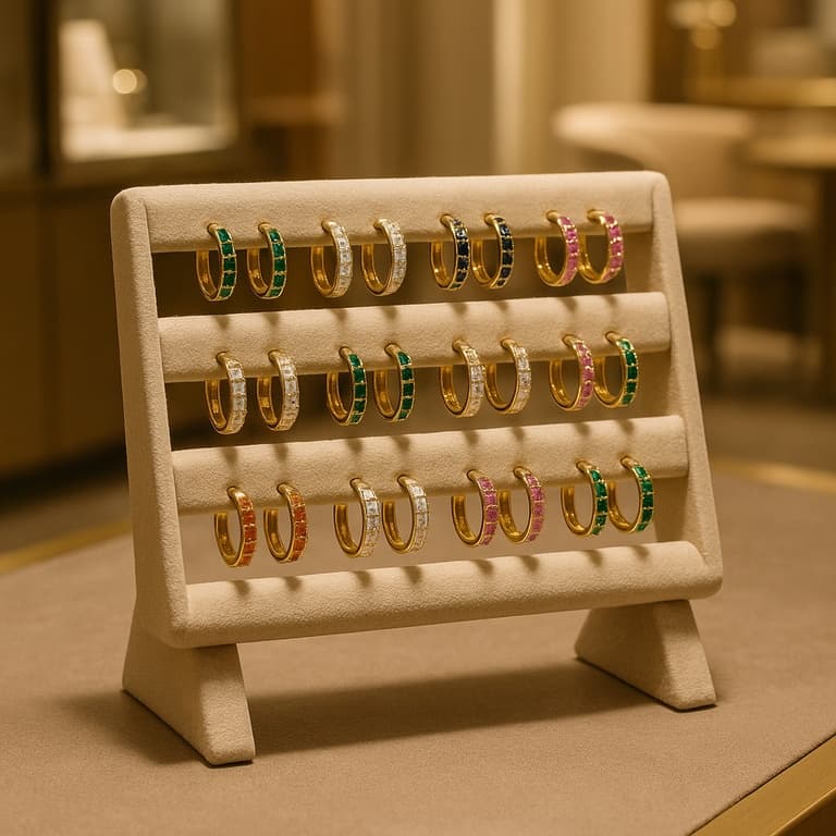 Handmade jewelry display production